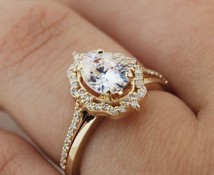 Charming Legacy: Oval Antique Engagement Ring