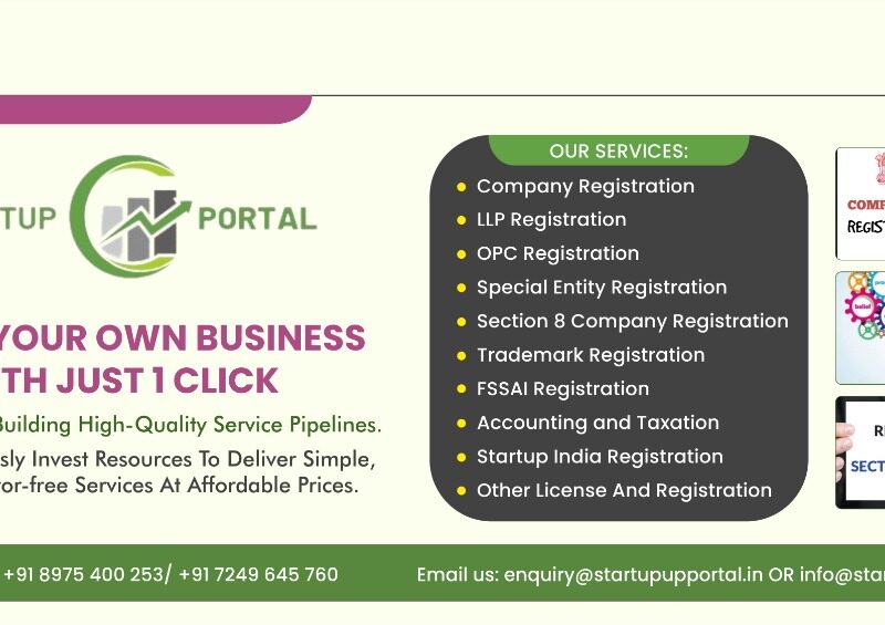Startupportal Business Services | LLP Registration | Company Registration | Shop Act & GST Registration | ITR Filing