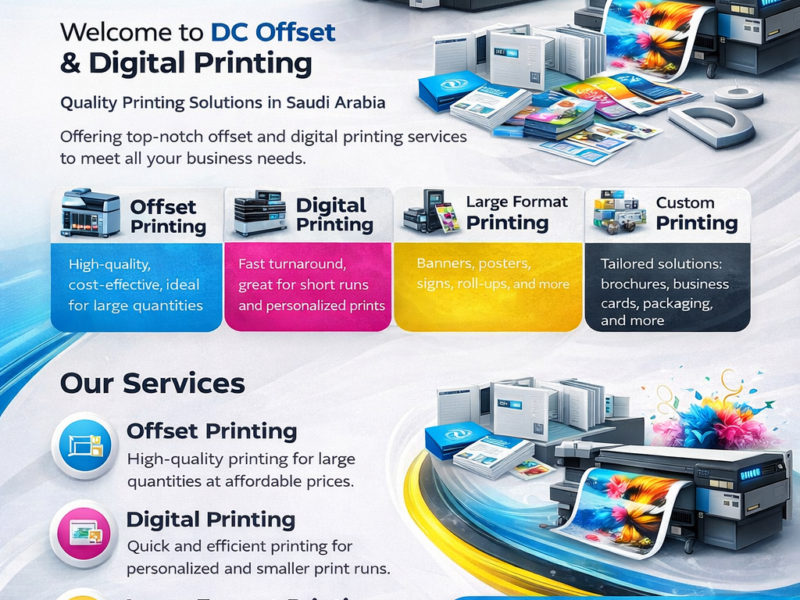 Best Printing Company Saudi Arabia – DC Prints KSA