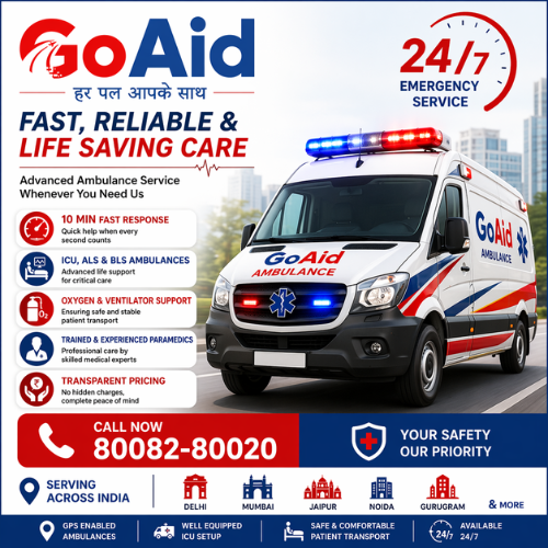 GoAid Ambulance Service – 24/7 Emergency & ICU Ambulance