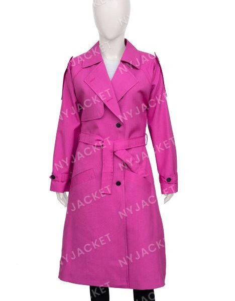 Pink Trench Coat