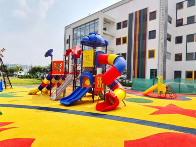 school playground equipment in Leicester