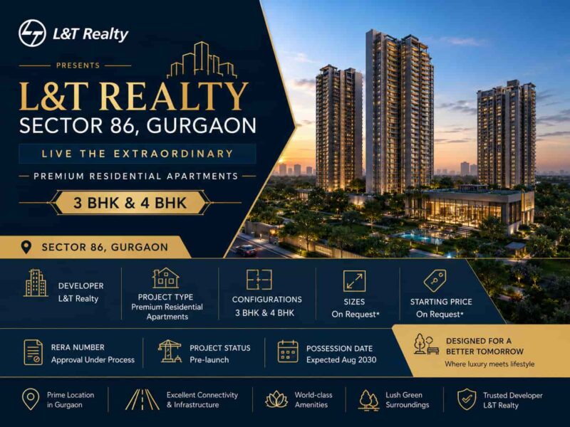 L&T Realty Sector 86 Gurgaon – Luxury Homes