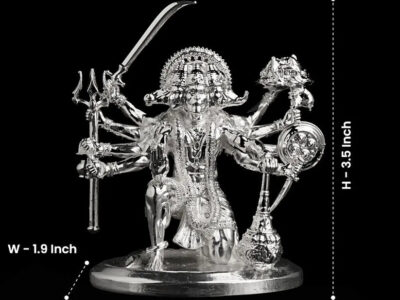 silver hanuman idol