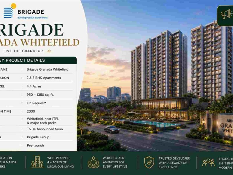 Brigade Granada Whitefield: Pre-Launch 2 & 3 BHK Homes