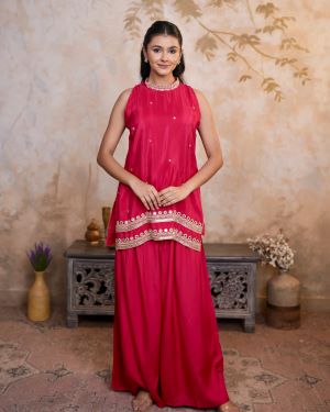 Rani Pink Suits for Women | Shop Festive Rani Pink Clothing Online at Gulbahar
