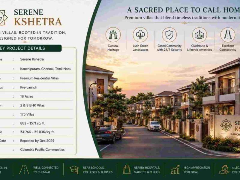 Serene Kshetra: Premium Villas in Kanchipuram